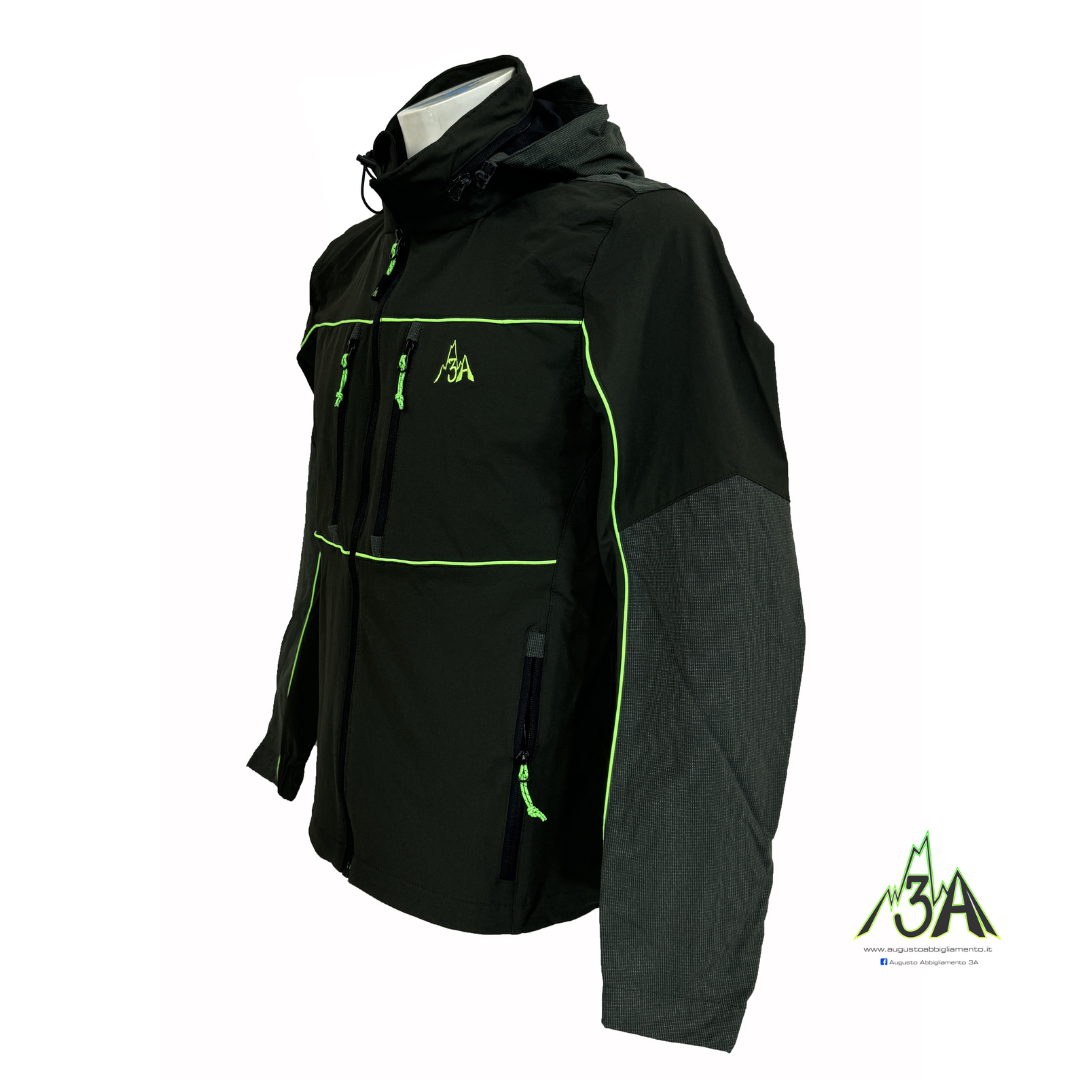 SOFTSHELL CIMA BACCHETTA 3A lime - immagine 2