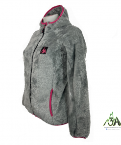 Alternative view of PILE ORSO HOODY WOMAN ghiaccio