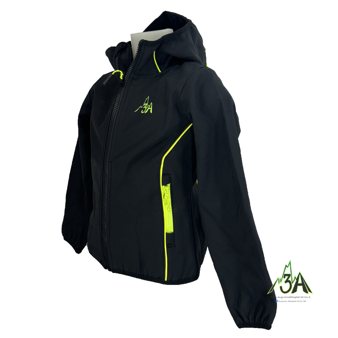 SOFTSHELL STARNA 3A JUNIOR NERO - immagine 2