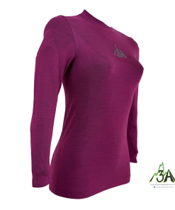Alternative view of MAGLIA MERINOS 3A WOMAN manica lunga fuxia
