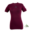 MAGLIA MERINOS 3A WOMAN manica corta lampone - immagine 4