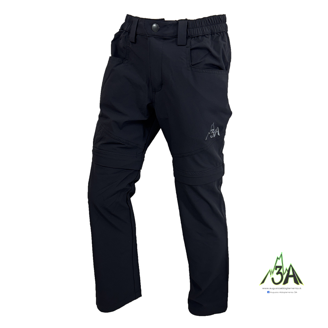 PANTALONE 3A ZIP-OFF nero - immagine 4