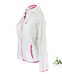 Alternative view of PILE ORSO HOODY WOMAN Bianco 0003