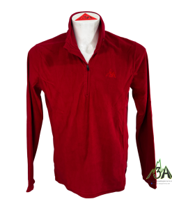 MICRO PILE MEZZA ZIP Rosso