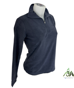 MICRO PILE WOMAN M. ZIP Grigio scuro