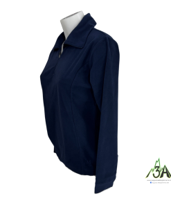 Alternative view of MICRO PILE WOMAN M. ZIP Blu