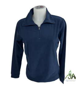 MICRO PILE WOMAN M. ZIP Blu