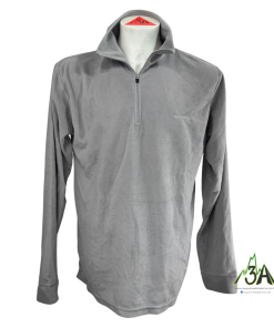 MICRO PILE MEZZA ZIP Grigio chiaro